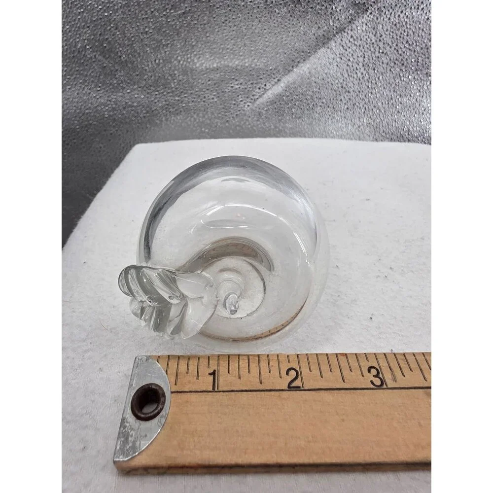 Apple & Pear Clear‎ Glass Figurines  3 Inches